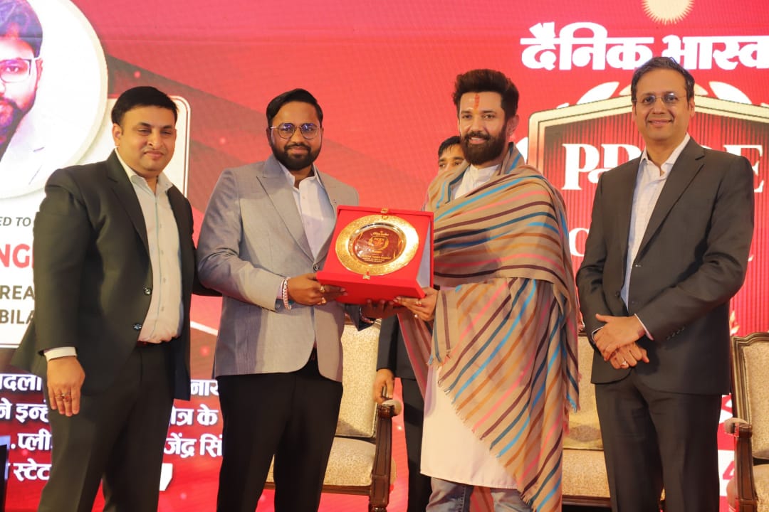 Rajendra Singh Rajput Honored by Chirag Paswan with Prime of Central India Award - Image 6